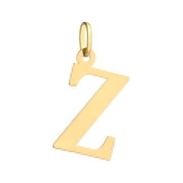 Pandantiv Aur 14K cu Litera Z, 24x12 mm - Img 2