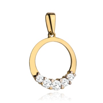 Pandantiv Aur 14k cu Zirconii Albe - Img 5