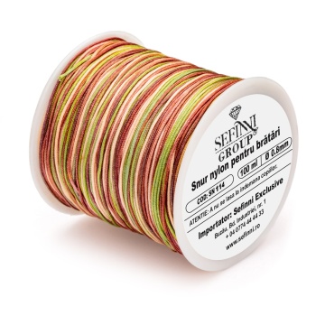 Rola snur 100m x 0.8mm - multicolor camouflage - Img 1