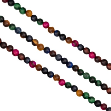 Sirag Agate Multicolore rotunde 4mm - Img 1