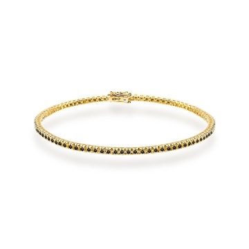 Bratara Aur 14K cu Diamante Naturale Negre 0.51 ct