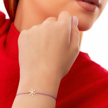 Brățară Blossom cu floricica din aur 14K - Img 2