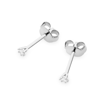 Cercei Aur 14K cu Diamant Natural 0.04 ct Filet cu Protectie - Img 8