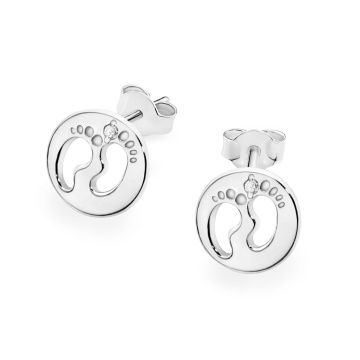 Cercei Aur 14K cu Diamante Naturale 0.01 ct - Img 6