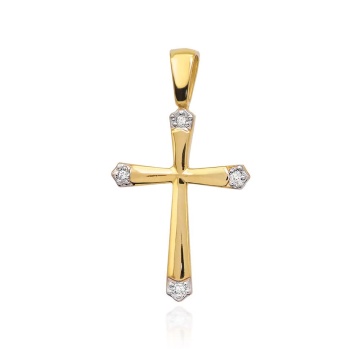 Cercei Aur 14K cu Diamante Naturale 0.02 ct - Img 5