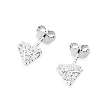 Cercei Aur 14K cu Diamante Naturale 0.10 ct - Img 4