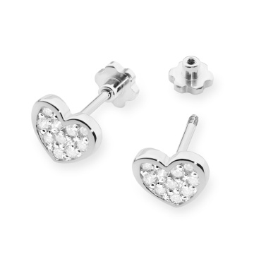 Cercei Aur 14K cu Diamante Naturale 0.17 ct Filet cu Protectie - Img 4