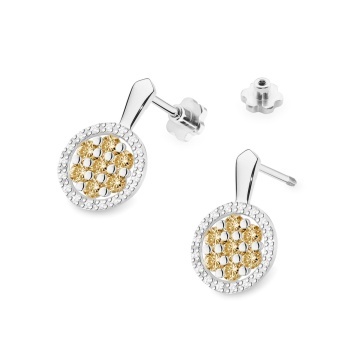 Cercei Aur 14K cu Diamante Naturale 0.87 ct Filet cu Protectie - Img 7