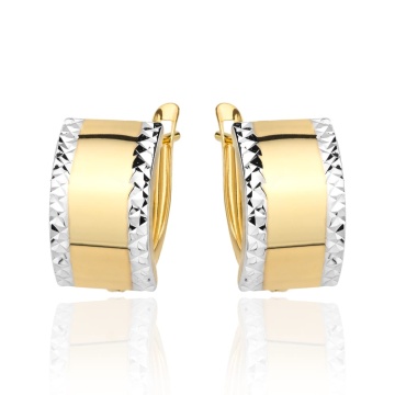 Cercei Aur 14k cu Model Neted si Ajurat - Img 4