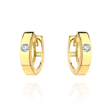 Cercei Creole Aur 14k cu Zirconii