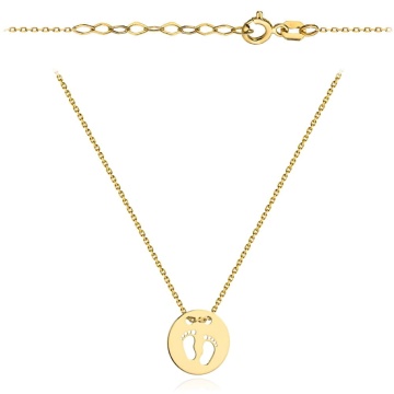 Colier cu Picioruse- Aur 14k - Img 2