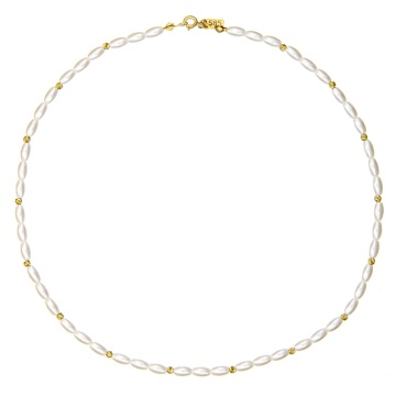 Colier Sublime Pearls cu Perle Mallorca și AUR 14K - Img 2