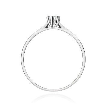 Inel Aur 14K cu Diamant de Laborator 0.10 ct - Img 7