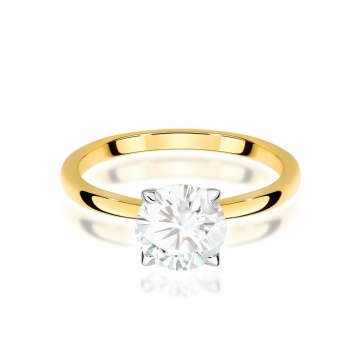 Inel Aur 14K cu Diamant de Laborator 1.00 ct - Img 2