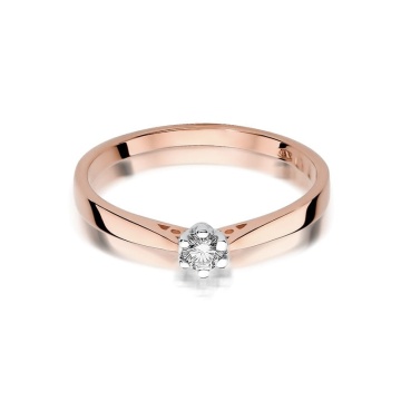 Inel Aur 14K cu Diamant Natural 0.12 ct - Img 10