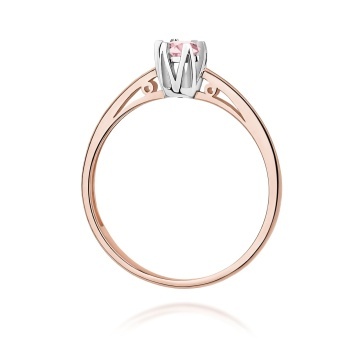 Inel Aur 14K cu Diamant Natural 0.15 ct - Img 6