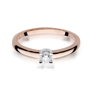 Inel Aur 14K cu Diamant Natural 0.25 ct - Img 6