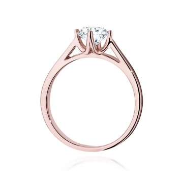 Inel Aur 14K cu Diamant Natural 0.70 ct - Img 8