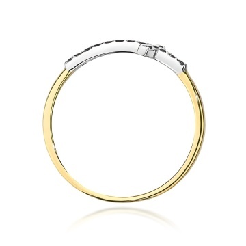Inel Aur 14K cu Diamant Natural - Img 3
