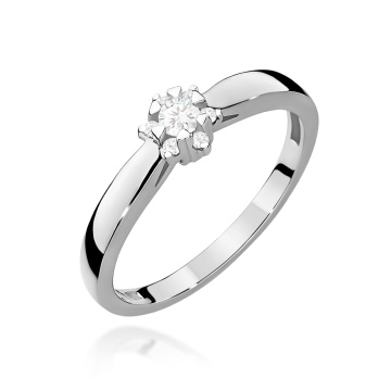 Inel Aur 14K cu Diamante de Laborator 0.15 ct - Img 9