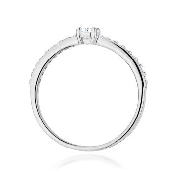 Inel Aur 14K cu Diamante de Laborator 0.39 ct - Img 11