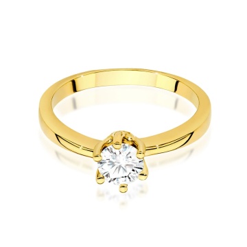 Inel Aur 14K cu Diamante de Laborator 0.50 ct - Img 2