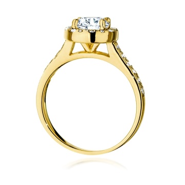 Inel Aur 14K cu Diamante de Laborator 1.38 ct - Img 3