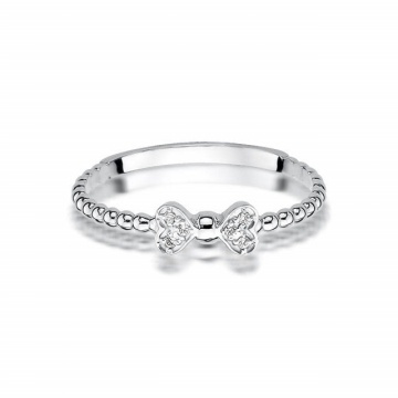 Inel Aur 14K cu Diamante Naturale 0.03 ct - Img 5