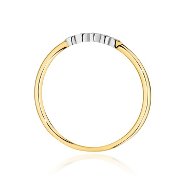 Inel Aur 14K cu Diamante Naturale 0.04 ct - Img 3