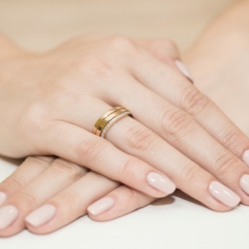 Inel Aur 14K cu Diamante Naturale 0.09 ct - Img 7