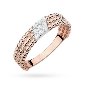 Inel Aur 14K cu Diamante Naturale 0.13 ct - Img 5