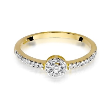 Inel Aur 14K cu Diamante Naturale 0.19 ct - Img 2
