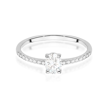 Inel Aur 14K cu Diamante Naturale 0.38 ct - Img 6