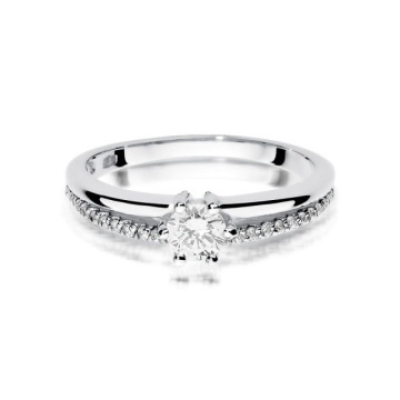 Inel Aur 14K cu Diamante Naturale 0.40 ct - Img 6