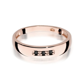 Inel Aur 14K cu Diamante Naturale Negre 0.04 ct - Img 6