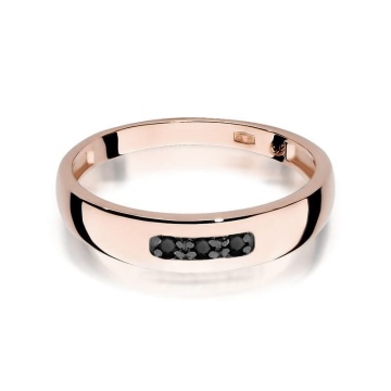 Inel Aur 14K cu Diamante Naturale Negre 0.04 ct - Img 10