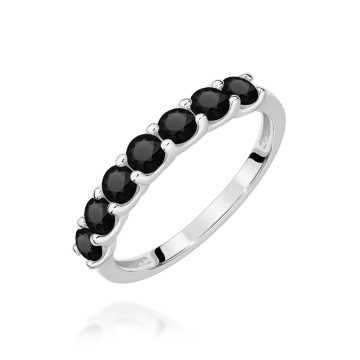 Inel Aur 14K cu Diamante Naturale Negre 0.84 ct - Img 9