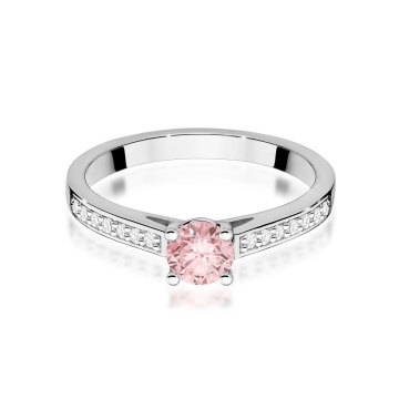 Inel Aur 14K cu Diamante Roz de Laborator 0.62 ct - Img 10