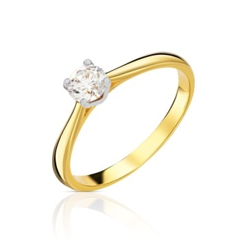 Inel Aur 14K cu Zirconiu Central – Eleganță Atemporală - Img 2