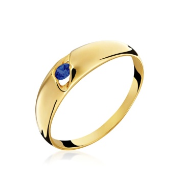 Inel Aur 8K cu Piatră Safir – Eleganță Eternă - Img 4