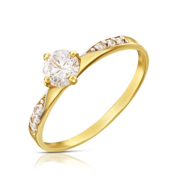 Inel Aur 8K cu Zirconiu Only One 3.1545 - Img 4