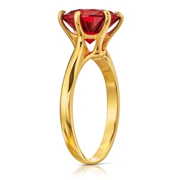 Inel Aur 8K Lady Glamour Culoare Rubin 1.708cz - Img 2