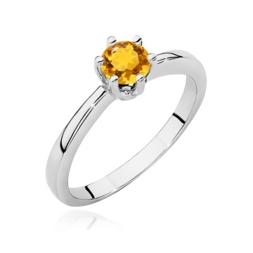 Inel Aur 9K cu Citrin 0.50 ct - Img 5