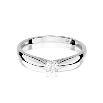 Inel Aur 9K cu Diamant de Laborator 0.10 ct - Img 6