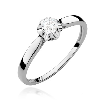 Inel Aur 9K cu Diamant de Laborator 0.15 ct - Img 5