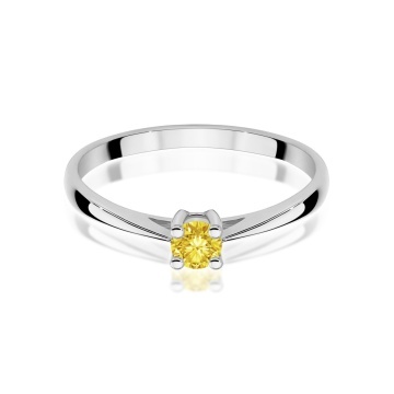 Inel Aur 9K cu Diamant de Laborator 0.15 ct - Img 6