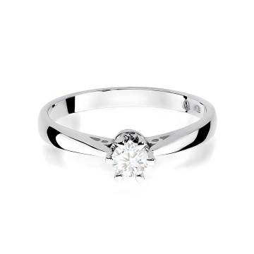 Inel Aur 9K cu Diamant de Laborator 0.25 ct - Img 6