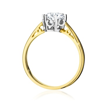 Inel Aur 9K cu Diamant de Laborator 1.00 ct - Img 3