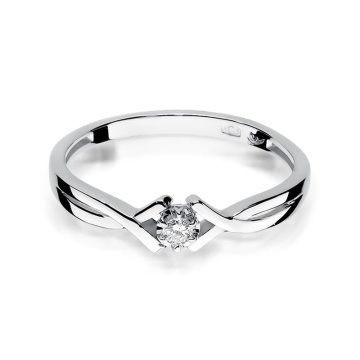 Inel Aur 9K cu Diamant Natural 0.04 ct - Img 6