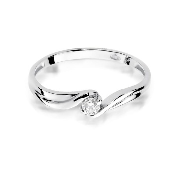 Inel Aur 9K cu Diamant Natural 0.10 ct - Img 5